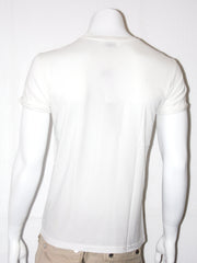GAUDI T-shirt bianca con stampa floreale