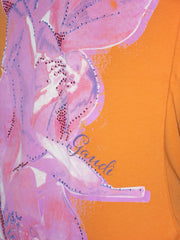 T-shirt Gaudi con fantasia floreale e paillettes