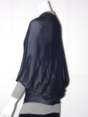 Maglia Cardigan KoraKor con doppia zip manica Kimono