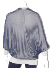 Maglia Cardigan KoraKor con doppia zip manica Kimono