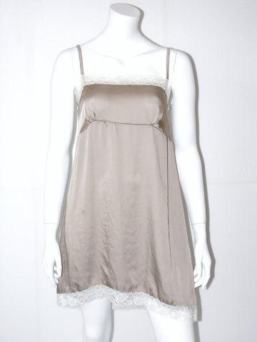Vestito donna KoraKor raso tipo sottoveste con spalline