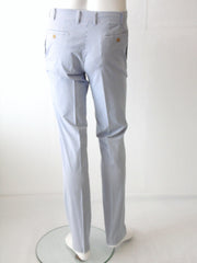 Pantalone Uomo Valditaro Gessato nell'azzurro in cotone stretch