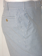 Pantalone Uomo Valditaro Gessato nell'azzurro in cotone stretch