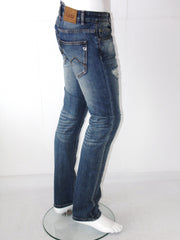 Jeans Uomo Gaudi 5 Tasche Denim Stone Washed con strappi Fit Slim