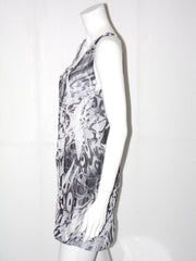 Vestito donna Fiori Chiari stampa fantasia optical in voual