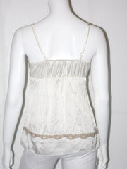 Top donna KoraKor in raso con bordi in pizzo modello ultimo impero