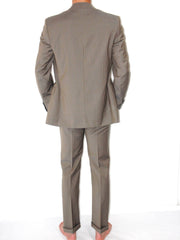 Vestito Completo Uomo Valditaro 3 bottoni gessato con impunture e rifiniture sartoriali  a mano