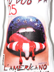 T-shirt canotta MissMiss con stampa bocca america
