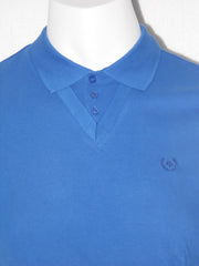 Polo Uomo Sorbino in cotone nido d'ape con colletto e finto  scollo a v