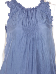 Top Donna Fiori Chiari scollato America con pences e arricciature sui bordi