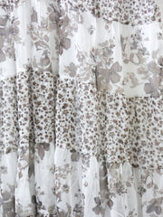 Vestito donna Fiori Chiari fantasia fiore provenzale a balze