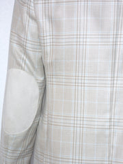 Giacca Uomo Sartoriale Valditaro Quadro Scozzese nel Beige