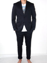 Vestiti Uomo Alessandro Gilles 2 bottoni slim con tasche a pattina