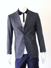 Giacca Uomo sartoriale Valditaro Gessato nel blù