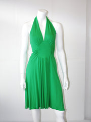 Vestito donna Animagemella scollato all' Americana allacciato al collo