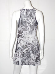 Vestito donna Fiori Chiari stampa fantasia optical in voual