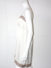 Vestito donna KoraKor raso tipo sottoveste con spalline