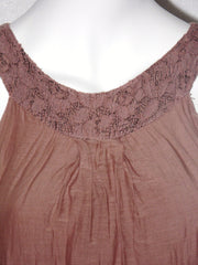 Vestito donna Guarapo corto a palloncino scollo in pizzo