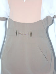 Vestito donna MissMiss bicolore con tasche e catenina sul davanti